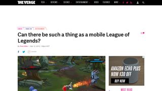 Can there be such a thing as a mobile League of Legends? - The Verge