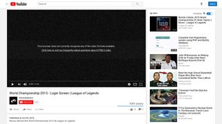 World Championship 2015 - Login Screen | League of Legends ...