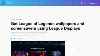 Get League of Legends wallpapers and screensavers using League ...