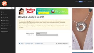 Bowling League Search - League Secretary
