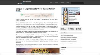 League of Legends (LoL) 