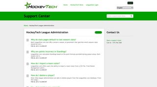 HockeyTech | HockeyTech League Administration