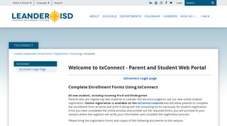 txConnect - Leander Independent School District