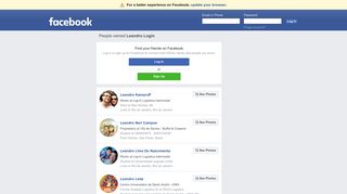 Leandro Login Profiles | Facebook