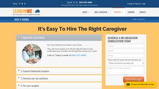 Find The Caregiver You Need | LeanOnWe