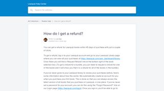 How do I get a refund? | Leanpub Help Center