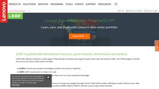 LEAP - Lenovo Partner Network (LPN) (US) - Boost your business