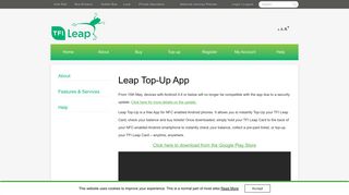 Leap Top-Up App - Leap Card