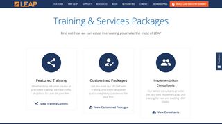 Training & Services Packages | LEAP Legal Software