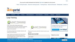 Leap Training | Skills Portal