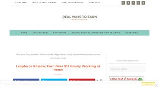 Leapforce Review: Earn Over $13 Hourly Working at Home