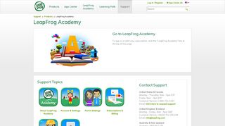 LeapFrog Academy Customer Support | Online Help, FAQ, LeapFrog ...