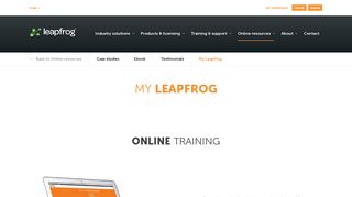 My Leapfrog | User Portal | Training | Support | Forum | Leapfrog