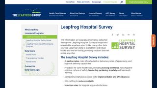 Leapfrog Hospital Survey | Leapfrog