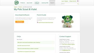 My Pals Scout & Violet Customer Support | Online Help ... - LeapFrog