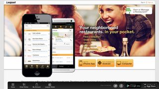 Order Food Online & Find a Restaurant – Leapset Mobile App | Leapset