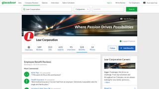 Lear Corporation Employee Benefits and Perks | Glassdoor