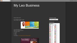 My Leo Business: Leo learn earn own
