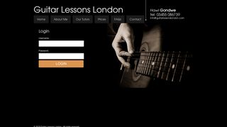 Login - Guitar Lessons London
