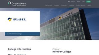 Humber College : ontariolearn