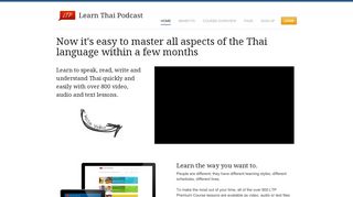 Learn Thai Podcast | Learn Thai Language Course. Online and on the ...