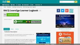 RACQ Learn2go Learner Logbook 1.1 Free Download
