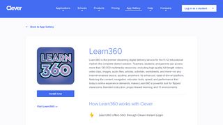 Learn360 - Clever application gallery | Clever