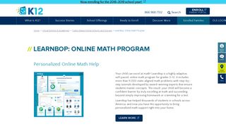 LearnBop: Online Math Program - K12.com