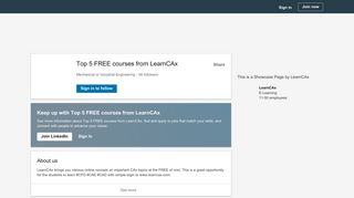 Top 5 FREE courses from LearnCAx | LinkedIn