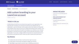 Add custom branding to your LearnCore account – Showpad