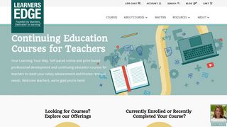 Learners Edge: Continuing Education Courses for Teachers