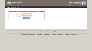 Login - Department of Agriculture