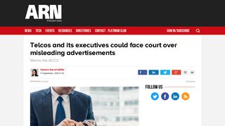 Telcos and its executives could face court over misleading ... - ARN