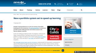 New e-portfolio system set to speed up learning | Develop Training
