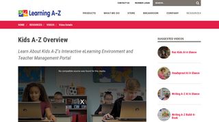 Kids A-Z Overview Video - Learning A-Z