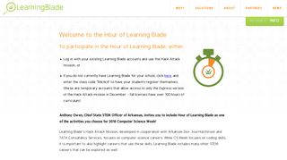 Welcome to the Hour of Learning Blade | Learning Blade