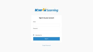 Login - Kwik Learning Online