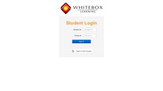 Student Login - WhiteBox Learning