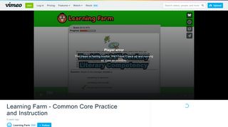 Learning Farm - Common Core Practice and Instruction on Vimeo