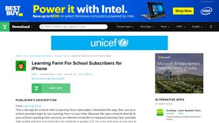 Learning Farm For School Subscribers for iOS - Free download and ...
