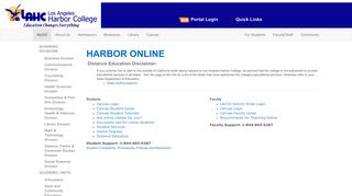 Harbor Online - Los Angeles Harbor College