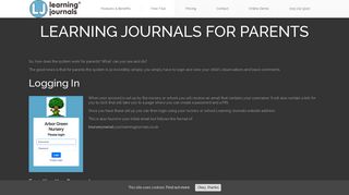 Learning Journals For Parents »