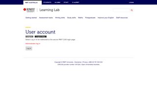 User account | Learning Lab - RMIT University
