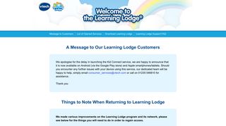 Welcome to the Learning Lodge