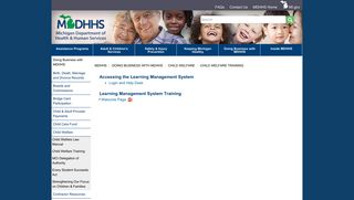 MDHHS - Learning Management System - State of Michigan