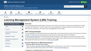 Learning Management System (LMS) Training | Office of Human ...