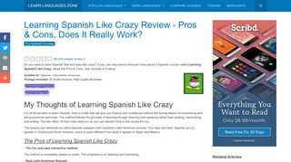 Learning Spanish Like Crazy Review - Pros & Cons, Does It Really ...
