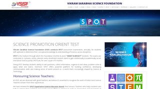 Vikram Sarabhai Science Foundation - SPOT
