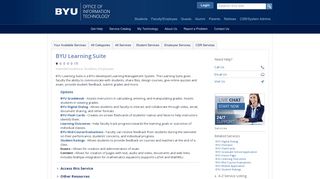 Knowledge - BYU Learning Suite - BYU Office of Information Technology