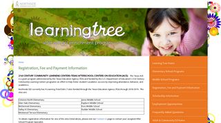 Registration, Fee and Payment Information | Learning-tree - Nisd
